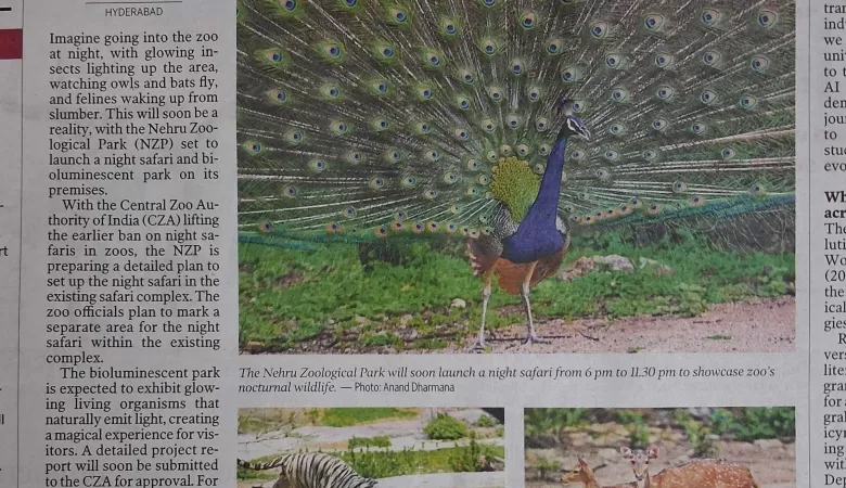 Hyderabad Zoo to launch night safari and glowing bioluminescent park